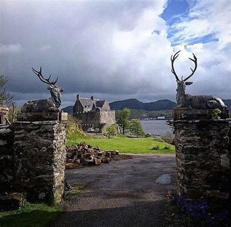 Duntrune Castle is located on the north side of Loch Crinan and across ...