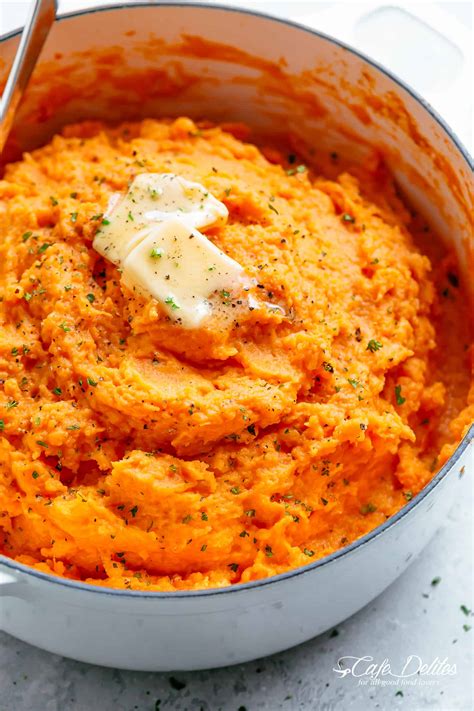 Mashed Sweet Potatoes (Savory Recipe) - Cafe Delites