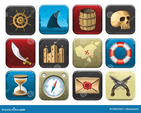 Collection Of Pirate Symbols Royalty Free Stock Photos - Image: 20963268