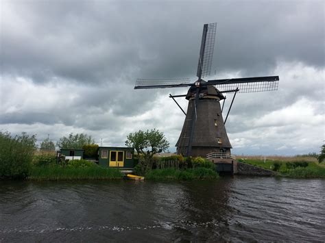 Free Images : water, windmill, wind, building, machine, holland ...