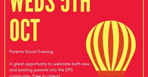 Join the guestlist – Parents Social Evening – Earlsfield Primary School (Main Hall), Wed 5 Oct ...