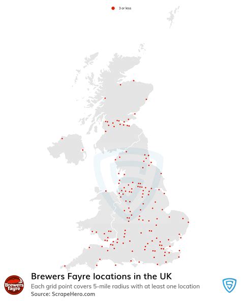 List of all Brewers Fayre store locations in the UK - ScrapeHero Data Store