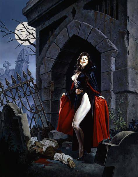 Fantasy Art Women, Dark Fantasy Art, Dark Art, Arte Pulp, Pulp Art, Vampire Girls, Vampire Art ...