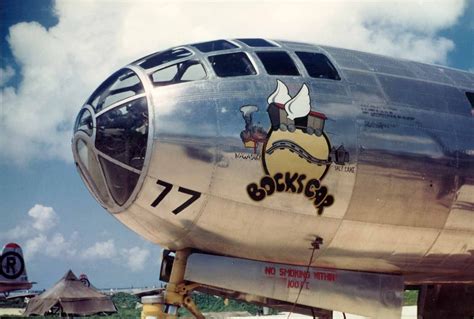 B-29 Bockscar nose art 44-27297 color photo | World War Photos