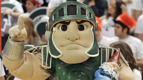 Michigan State University's Sparty mascot can't appear at parades