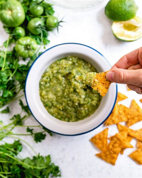 Fresh Green Tomato Salsa – A Couple Cooks