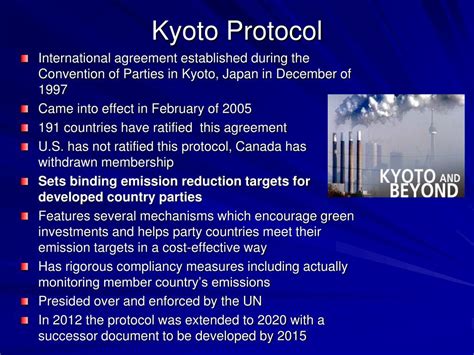 PPT - Convention on Climate Change and the Kyoto Protocol PowerPoint ...