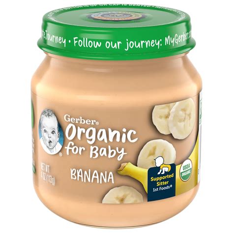 Gerber Organic for Baby 1st Foods - Banana - Shop Baby food at H-E-B