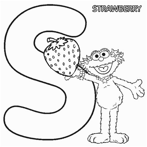 Sesame Street Coloring Pages Alphabet Letter