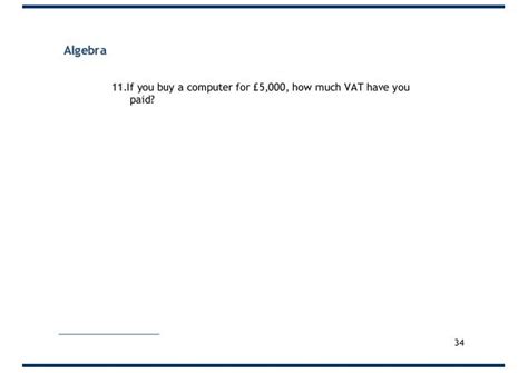 Numeracy Skills 1