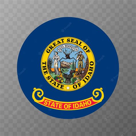 Premium Vector | Idaho state flag vector illustration