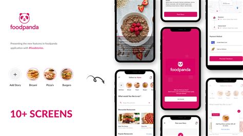 Foodpanda New Features - App Design on Behance