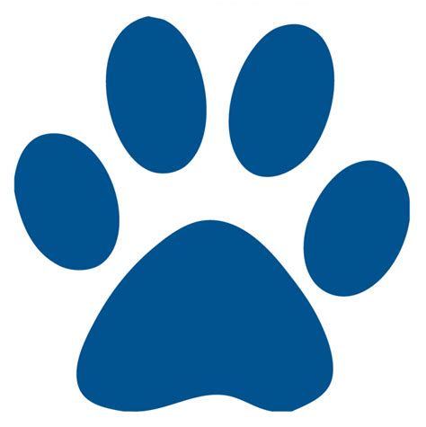 Blue Paw Print Logo - ClipArt Best