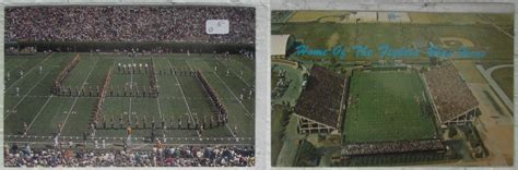 Lot of 2 University of Delaware Blue Hens Delaware Stadium Postcards ...