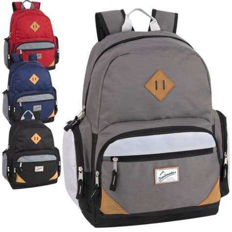 Wholesale 19" Backpacks with Laptop Sleeve, 4 Colors - DollarDays