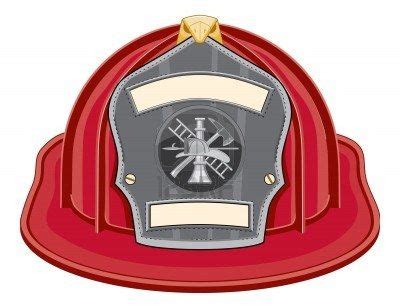 Firefighter Helmet Red is an illustration of a red firefighter helmet or fireman hat from the ...