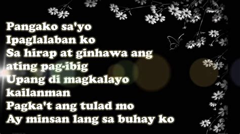 Pangako Sa'yo - Vina Morales (LYRICS) - YouTube