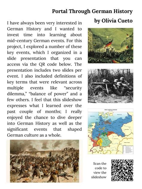 Mid 19th- 20th Century German History Timeline – Olivia C. | the journal of experience + inquiry