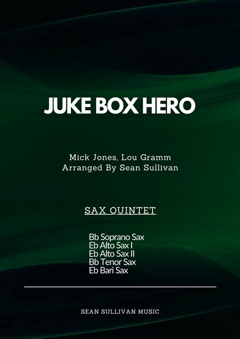 Juke Box Hero (arr. Sean Sullivan) by Foreigner Sheet Music for ...