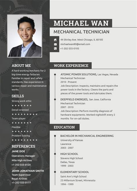 Supreme Online Cv Template Word Resume Of High School Graduate Career ...