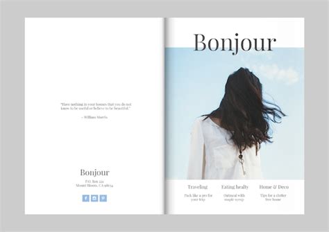 Design a magazine like Kinfolk – Free template edit online | Magazine back cover, Magazine ...