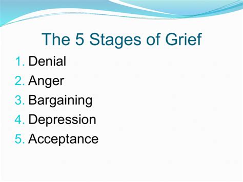 The 5 Stages of Grief