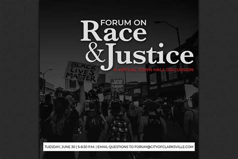 City of Clarksville to hold virtual "Forum on Race & Justice ...