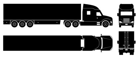 Semi Truck Silhouette Images – Browse 249 Stock Photos, Vectors, and ...