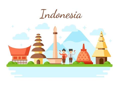 Indonesia vector Illustration 224357 Vector Art at Vecteezy