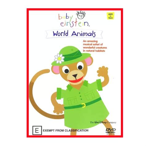 BABY EINSTEIN - World Animals (DVD, 2005) Ages 1+ Years Early Education ...