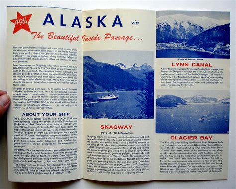 2 Alaska Cruise Tour Brochures, 1959