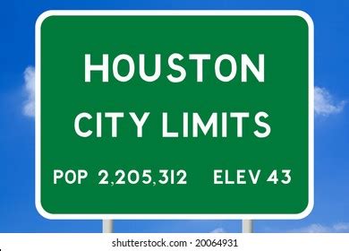 Houston City Limits Sign Stock Photo 20064931 | Shutterstock