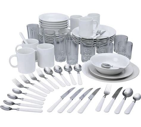 Buy HOME Essentials 60 Piece Dinner Starter Set - White at Argos.co.uk ...