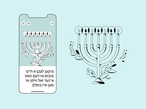 Hanukkah menorah by Kobilinska Helen on Dribbble