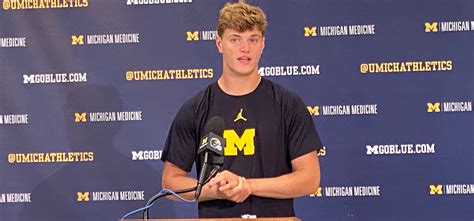 Michigan Football Week 2 - QB J.J. McCarthy - Improving Every Single Day is My Obligation | By ...