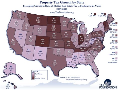 Monday Map: Growth of Property Taxes by State