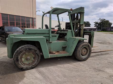 CLARK 16,500 LB. MODEL CHY165 GAS FORKLIFT TRUCK, S/N CHY160B-8-995, 120” MAX. LIFT WITH BOOM