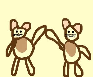 Two Bears High-fiving - Drawception