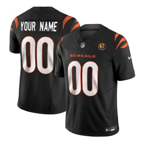 Men's Cincinnati Bengals Active Player Custom Black 2023 F.U.S.E. With ...