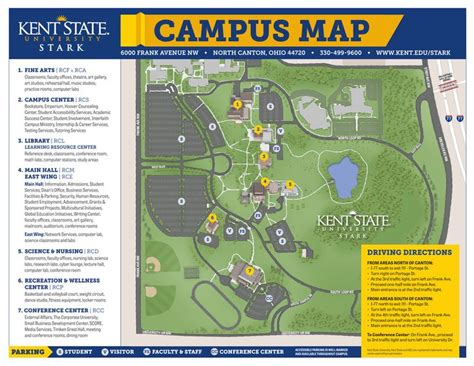 Kent State Campus Map | Campus map, Academic success center, Math lab