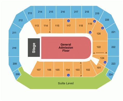 Baxter Arena Seating Chart Seat Maps Omaha - Arena Seating Chart