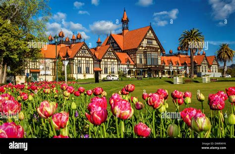 Rotorua Museum of Art and History Te Whare Taonga o Te Arawa Stock Photo, Royalty Free Image ...