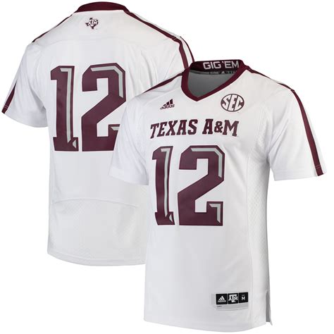 Texas A&M Aggies adidas Premier Football Jersey - White