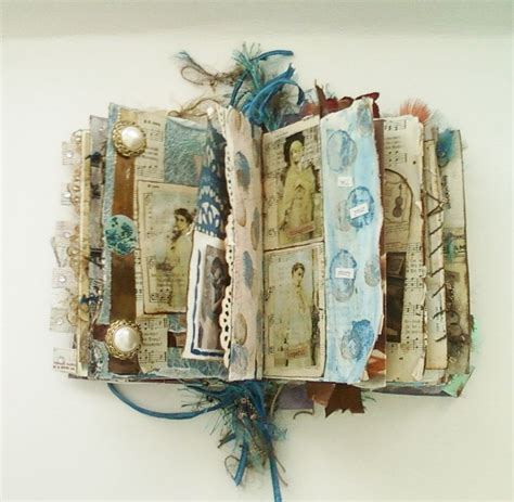 Altered Art Book, Mixed Media Journal, Antique Imagery | Altered book ...