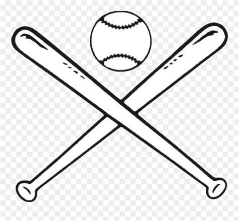 Download Baseball Bats Drawing Bat And Ball Games Clip Art - Baseball Clipart Black And White ...