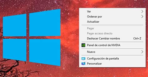 Cómo desactivar el menú contextual en Windows 10