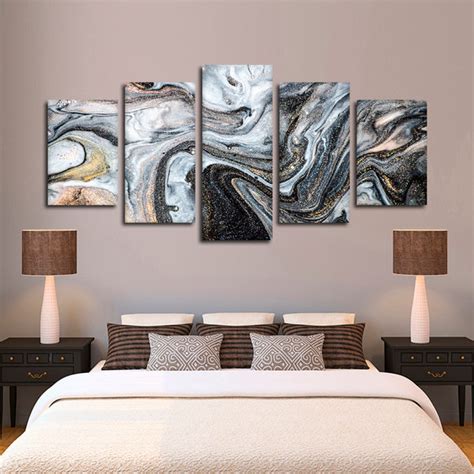 Sparkling Abstract Multi Panel Canvas Wall Art | ElephantStock