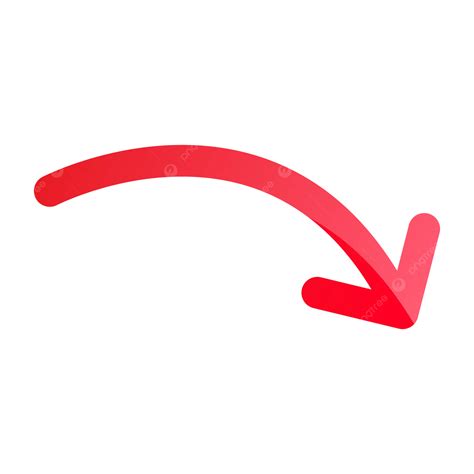 Red Curved Arrows Vector, Red Arrow, Red Curved Arrows, Curved Arrow ...