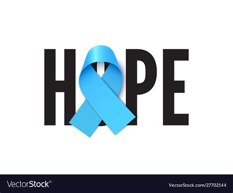 Prostate cancer awareness ribbon realistic Vector Image