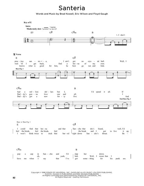 Santeria by Sublime - Easy Bass Tab - Guitar Instructor